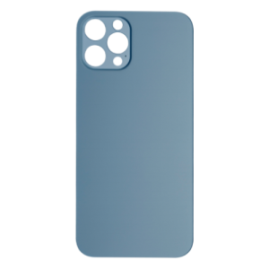 Back Glass Compatible for iPhone 12 Pro (Large Camera Hole) (Premium) - Blue